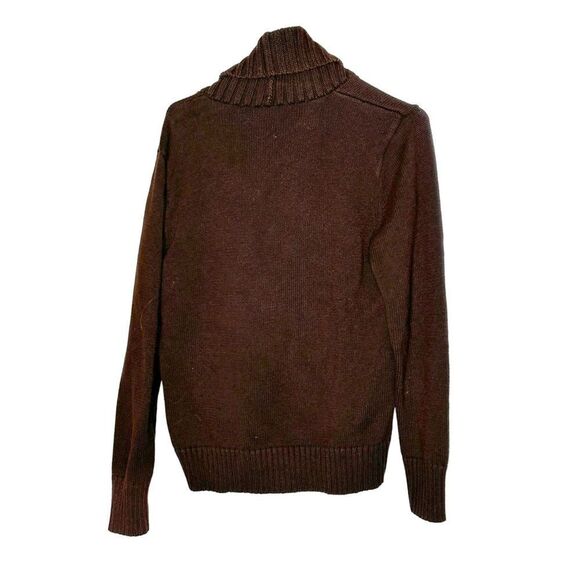 Lauren Ralph Lauren Women Sweater XL Brown Shawl Collar  Classic - Picture 6 of 9